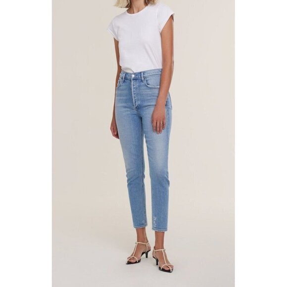 AGOLDE Nico High Rise Slim Fit Denim Jeans in Embark Size 27 NWT $183